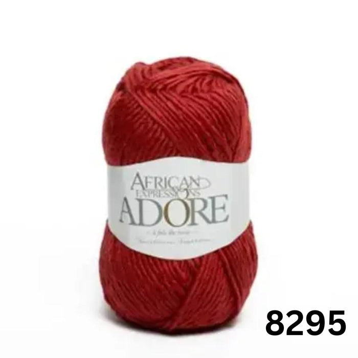 ADORE - African Expressions 14Ply Mohair & Merino-Yarn-African Expressions-Mars Red (8295)-Wild & Woolly Yarns