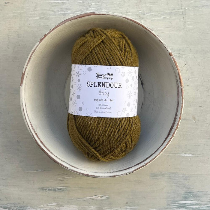 Burnt Hill Yarns Splendour 8ply / Double Knit-Yarn-Lisa F Design-Warm Sepia (05)-Wild & Woolly Yarns