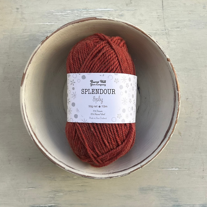 Burnt Hill Yarns Splendour 8ply / Double Knit-Yarn-Lisa F Design-Warm Sepia (05)-Wild & Woolly Yarns