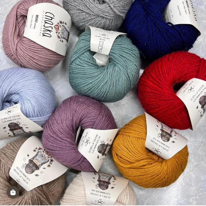 Chaska Muhu – 100% Baby Alpaca DK Yarn-Yarn-Wentworth Distributors-Mrs Bird (010)-Wild & Woolly Yarns