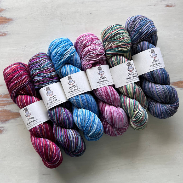 Chaska Sky Collection - 4Ply-Yarn-Wild and Woolly Yarns