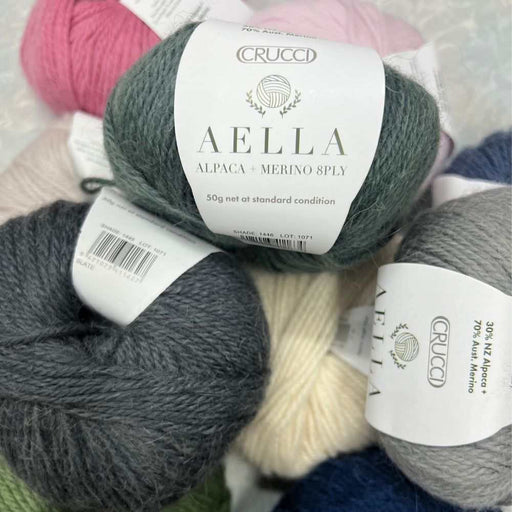Crucci Aella Alpaca Merino - 8ply-Yarn-Wild and Woolly Yarns