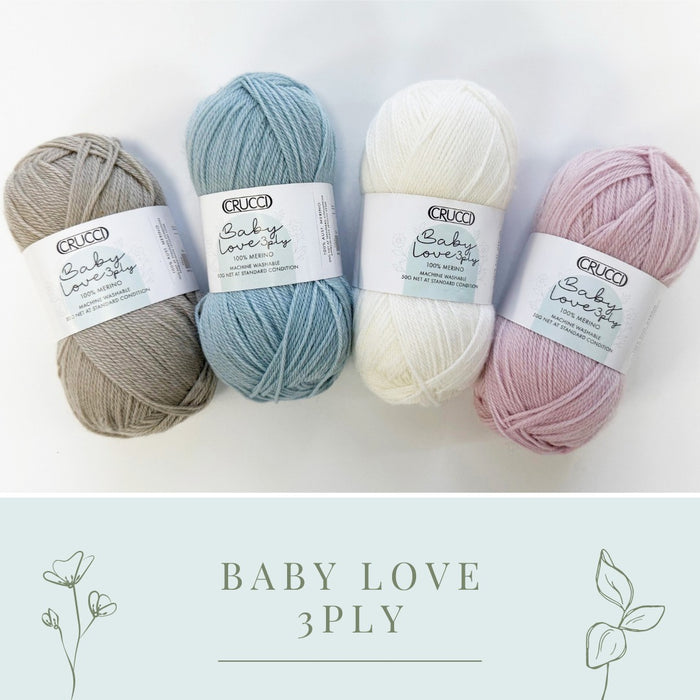 Crucci Baby Love - 3ply-Yarn-Crucci-White (1960)-Wild & Woolly Yarns