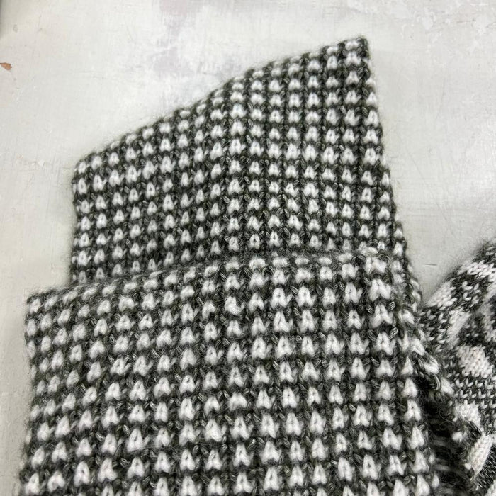 Fair Isle Beanie & Scarf Set Knit Kit-Yarn-Wentworth Distributors-Charcoal (606)-Wild & Woolly Yarns