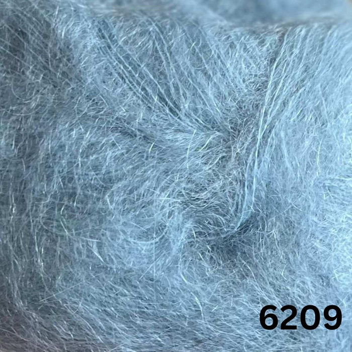 HOPE - African Expressions 2Ply Mohair-Yarn-African Expressions-Frozen Lake (6209)-Wild & Woolly Yarns