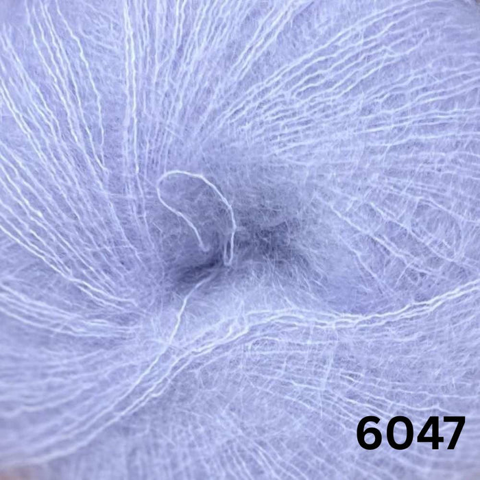 HOPE - African Expressions 2Ply Mohair-Yarn-African Expressions-Light Periwinkle (6047)-Wild & Woolly Yarns