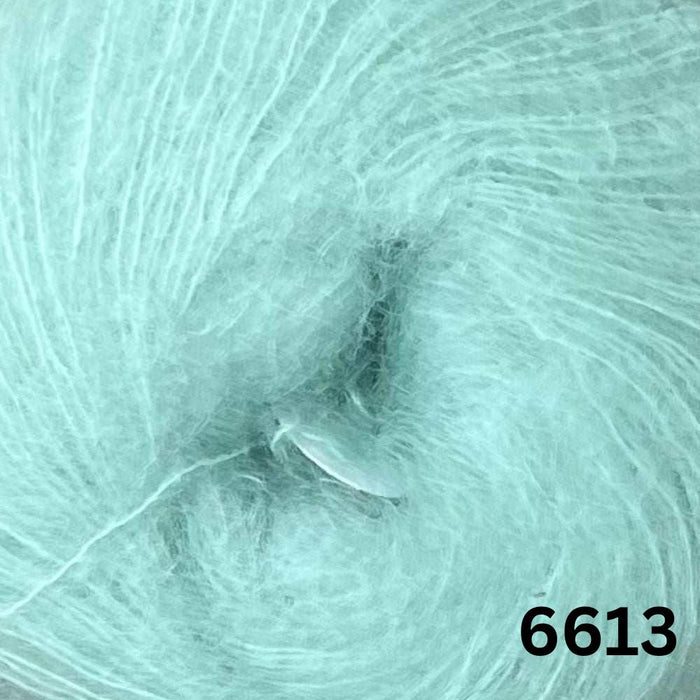 HOPE - African Expressions 2Ply Mohair-Yarn-African Expressions-Mint Macaron (6613)-Wild & Woolly Yarns