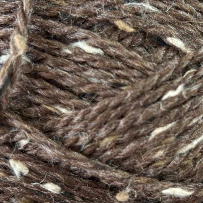 Inca Spun Alpaca Donegal Tweed - 10Ply (Worsted)-Yarn-Alpaca Yarns-Chocolate (T302)-Wild & Woolly Yarns