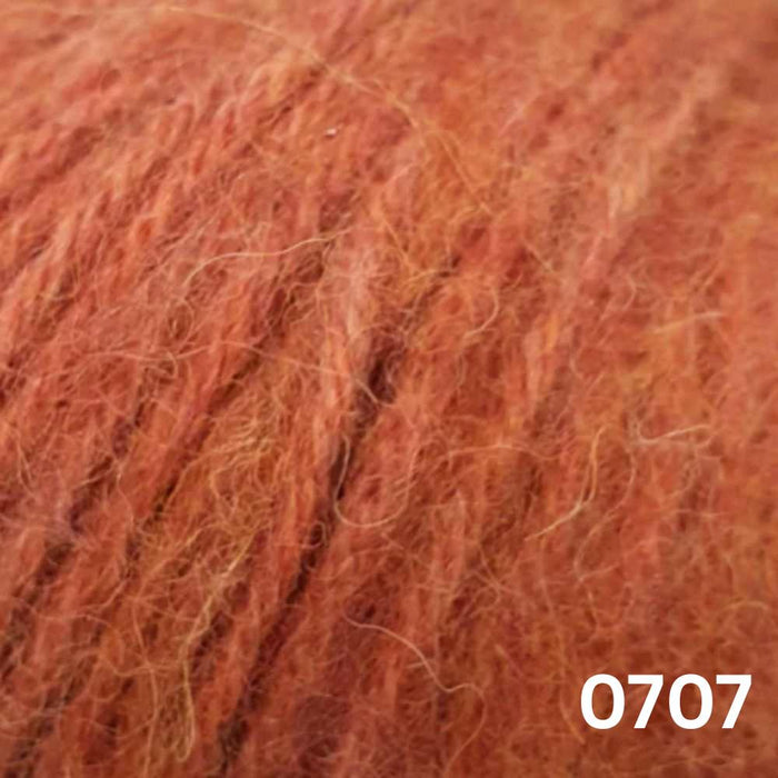 Indiecita Baby Brushed Alpaca - 14ply-Yarn-Alpaca Yarns-Rust (0707)-Wild & Woolly Yarns