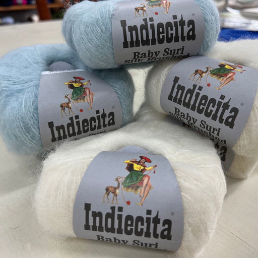 Indiecita Baby Suri Silk Brushed Alpaca Yarn - 4Ply-Yarn-Wild &amp; Woolly Yarns