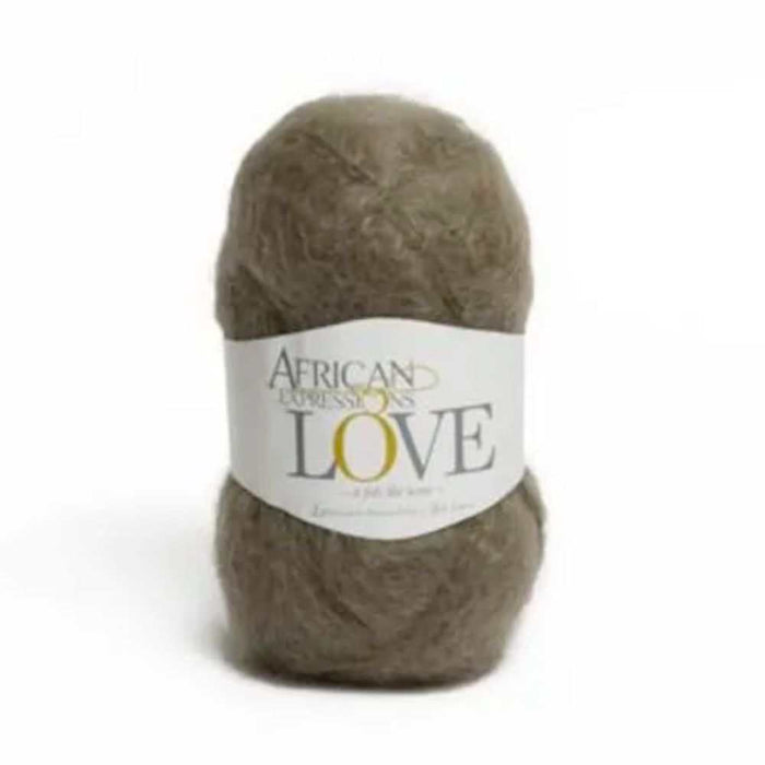 African Expressions LOVE 12Ply Mohair Yarn skein, luxuriously brushed for a soft touch, from South Africa.