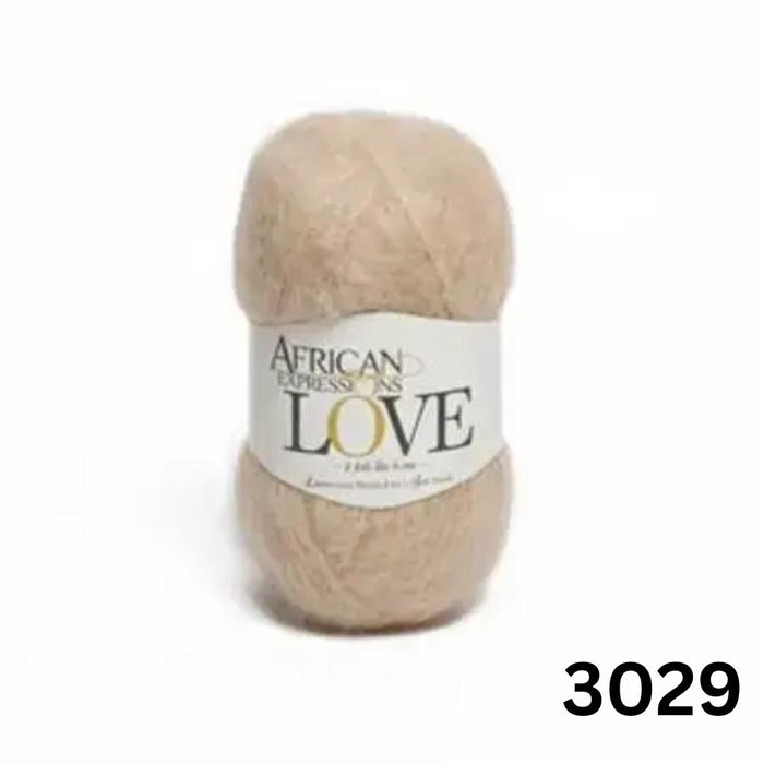 LOVE - African Expressions 12Ply Mohair-Yarn-African Expressions-Almond Frost (3029)-Wild & Woolly Yarns