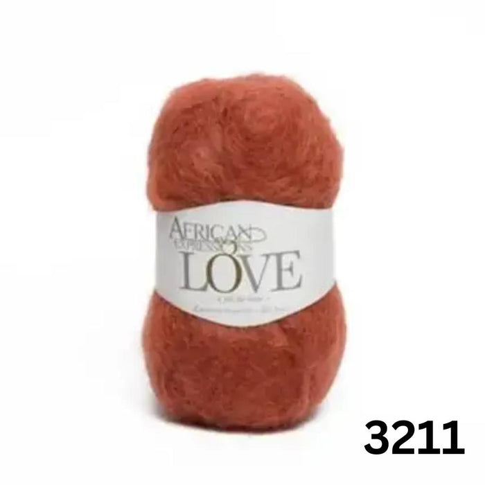 LOVE - African Expressions 12Ply Mohair-Yarn-African Expressions-Coral Burst (3211)-Wild & Woolly Yarns