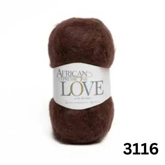 LOVE - African Expressions 12Ply Mohair-Yarn-African Expressions-Creamed Muscat (3116)-Wild & Woolly Yarns