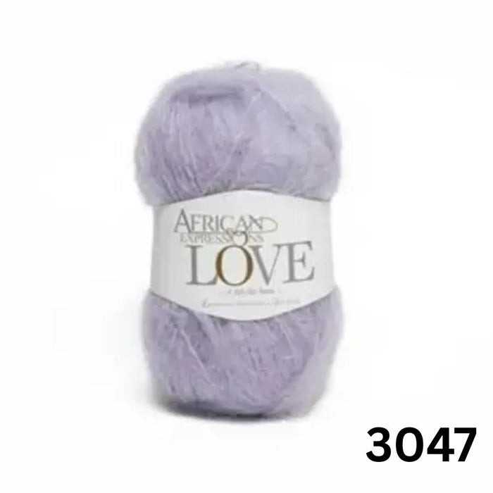 LOVE - African Expressions 12Ply Mohair-Yarn-African Expressions-Light Periwinkle (3047)-Wild & Woolly Yarns
