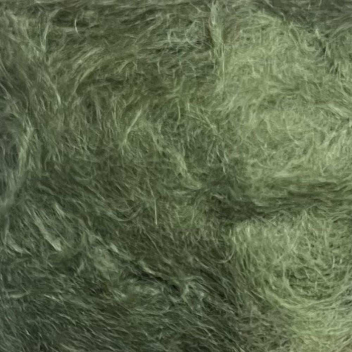 Luxurious green 12Ply Kid Mohair yarn from African Expressions.