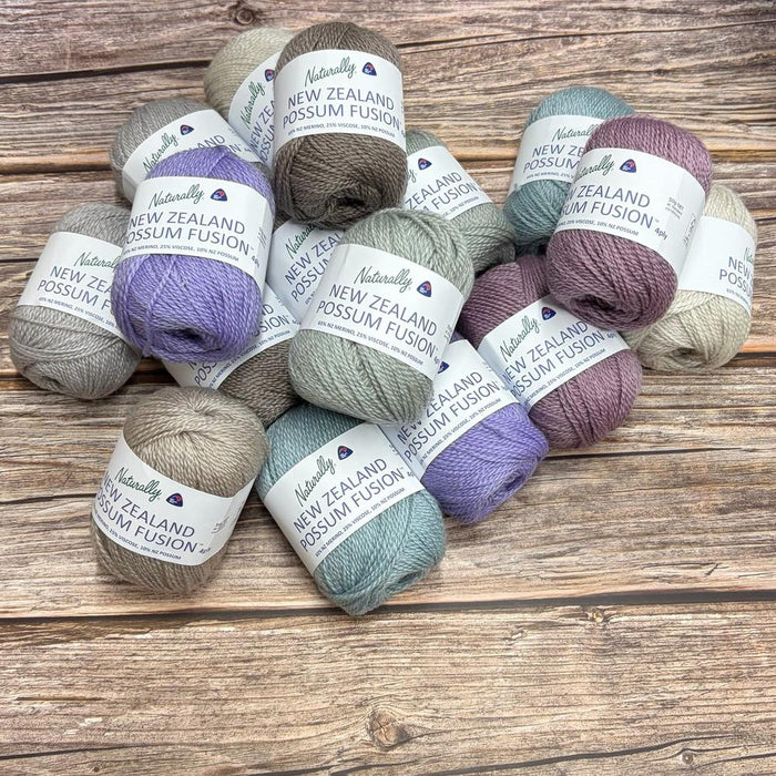 Naturally New Zealand Possum Fusion 4ply-Yarn-Wentworth Distributors-Alpine Mist (801)-Wild & Woolly Yarns