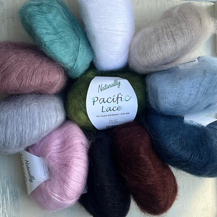 Naturally Pacific Lace | Lace Weight Mohair & Silk Yarn 2ply-Yarn-Wentworth Distributors-Cloud (300)-Wild & Woolly Yarns