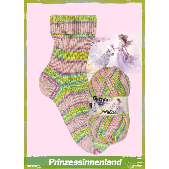 Opal Aquarell Sock Yarn - 4Ply-Yarn-Wentworth Distributors-Solar Power (11530)-Wild & Woolly Yarns