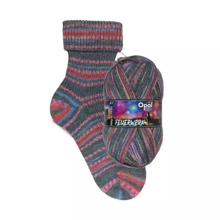 Opal Feuerwerk Sock Yarn - 4Ply-Yarn-Wentworth Distributors-Sea of Lights (11654)-Wild & Woolly Yarns