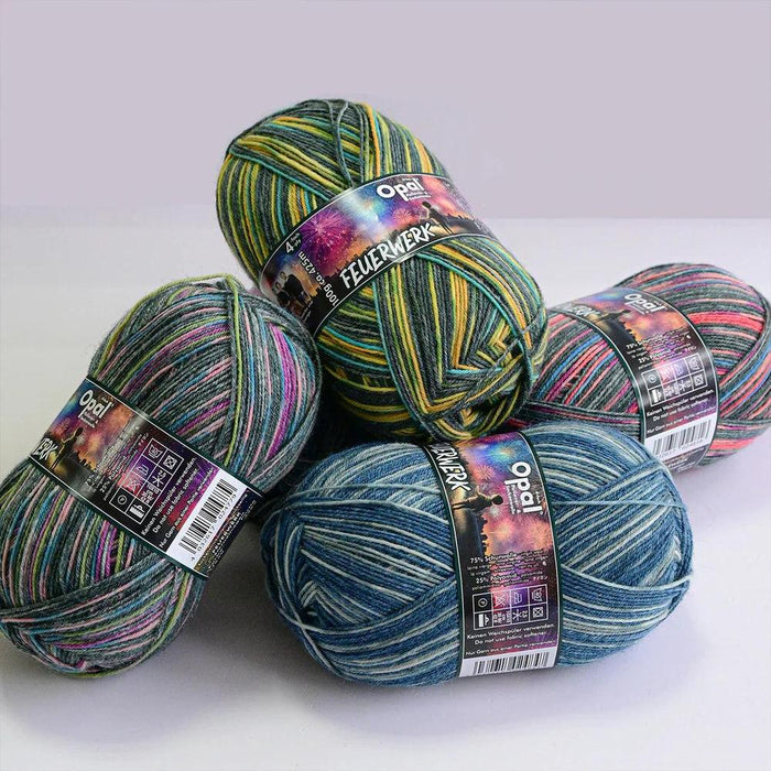 Opal Feuerwerk Sock Yarn - 4Ply-Yarn-Wentworth Distributors-Starfall (11650)-Wild & Woolly Yarns