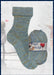 Opal Flair Sock Yarn - 4Ply showcasing self-striping blue and green sock and matching yarn skein.