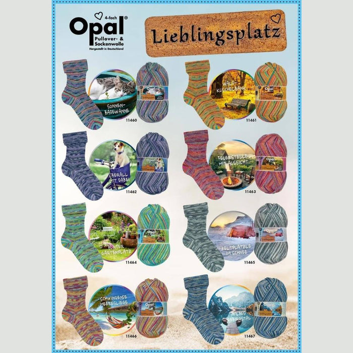Opal Lieblingsplatz Sock Yarn - 4Ply-Yarn-Sun Bathtub (11460)-Wild &amp; Woolly Yarns
