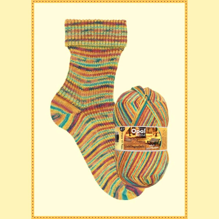 Opal Lieblingsplatz Sock Yarn - 4Ply-Yarn-Wentworth Distributors-Sun Bathtub (11460)-Wild & Woolly Yarns