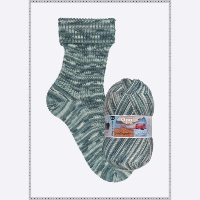 Opal Lieblingsplatz Sock Yarn - 4Ply-Yarn-Wentworth Distributors-Sun Bathtub (11460)-Wild & Woolly Yarns