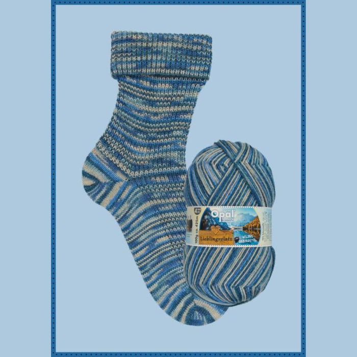 Opal Lieblingsplatz Sock Yarn - 4Ply-Yarn-Wild Mountain Valley (11467)-Wild &amp; Woolly Yarns