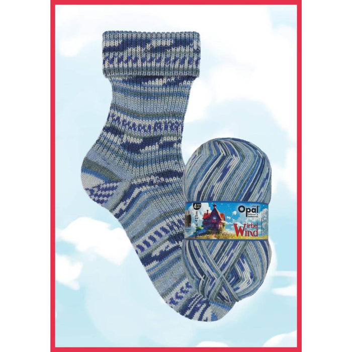 Opal Wirbelwind Sock Yarn - 4Ply-Yarn-Wentworth Distributors-Fluffy clouds (11477)-Wild & Woolly Yarns