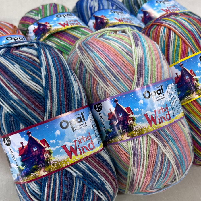 Opal Wirbelwind Sock Yarn - 4Ply-Yarn-Wentworth Distributors-Dancing Leaves (11470)-Wild & Woolly Yarns