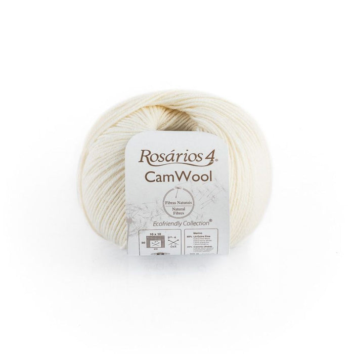 Rosarios4 CamWool - 5Ply-Yarn-Wentworth Distributors-Cream (01)-Wild & Woolly Yarns
