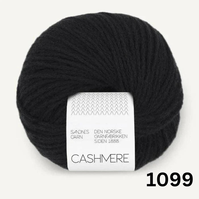 Sandnes Garn Cashmere | 100% Cashmere Yarn-Yarn-The Ribbon Rose-Black (1099)-Wild & Woolly Yarns
