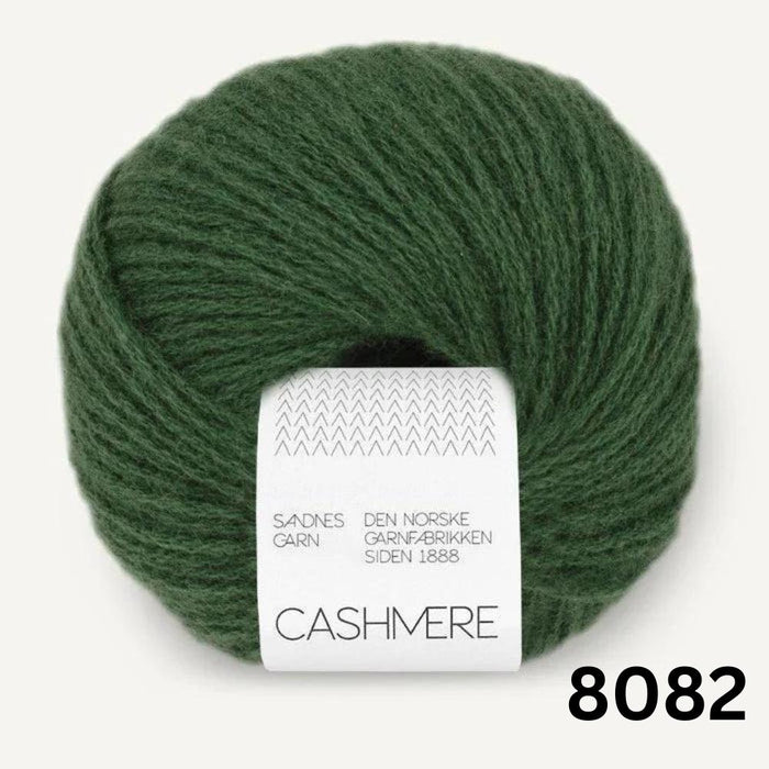 Sandnes Garn Cashmere | 100% Cashmere Yarn-Yarn-The Ribbon Rose-Forest Green (8082)-Wild & Woolly Yarns