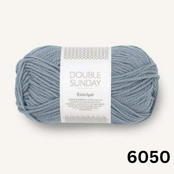Sandnes Garn Double Sunday - 8ply-Yarn-Sandnes Garn-Above The Clouds (6050)-Wild & Woolly Yarns