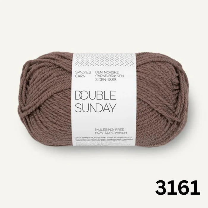 Sandnes Garn Double Sunday - 8ply-Yarn-Sandnes Garn-Acorn (3161)-Wild & Woolly Yarns