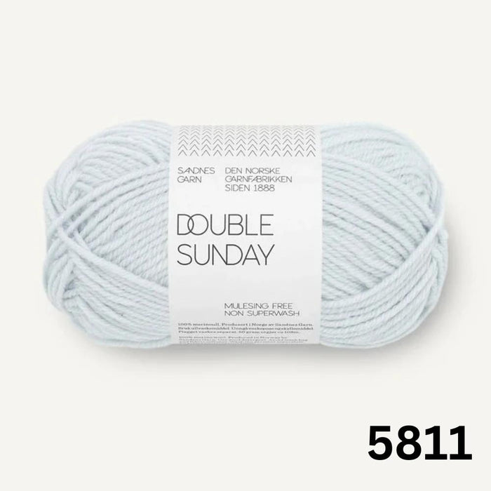Sandnes Garn Double Sunday - 8ply-Yarn-Sandnes Garn-Arctic Ice (5811)-Wild & Woolly Yarns
