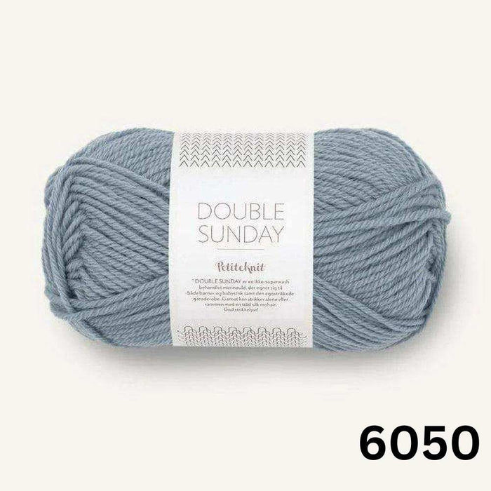 Sille Slipover Knit Kit-Needlecraft Kits-Wild & Woolly Yarns-XSmall-Above The Clouds (6050)-Wild & Woolly Yarns