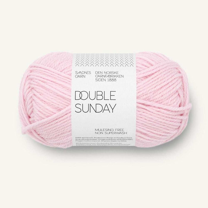 Sandnes Garn Double Sunday 8ply DK Merino Yarn 50g-Yarn-The Ribbon Rose-Ballet Rose (4511) *NEW*-Wild & Woolly Yarns