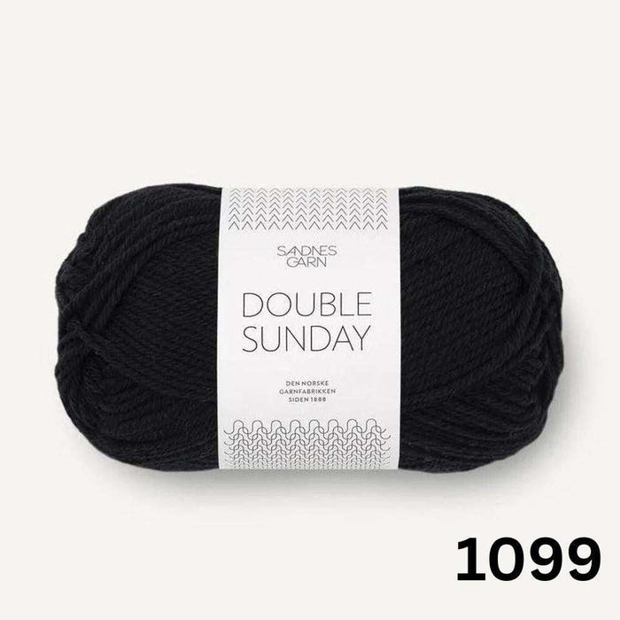 Sille Slipover Knit Kit-Needlecraft Kits-Wild & Woolly Yarns-XSmall-Black (1099)-Wild & Woolly Yarns
