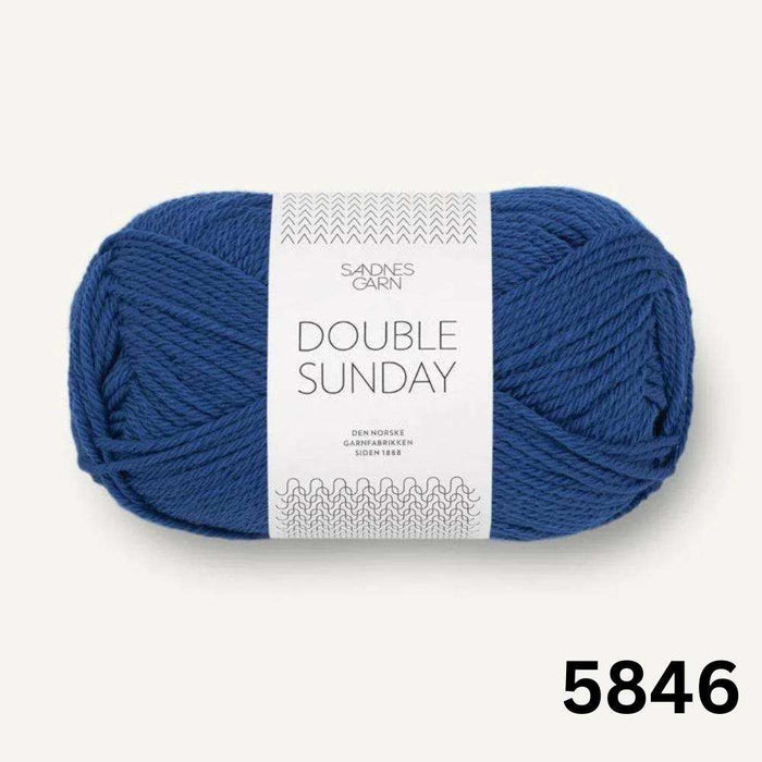 Sille Slipover Knit Kit-Needlecraft Kits-Wild & Woolly Yarns-XSmall-Blue (5846)-Wild & Woolly Yarns