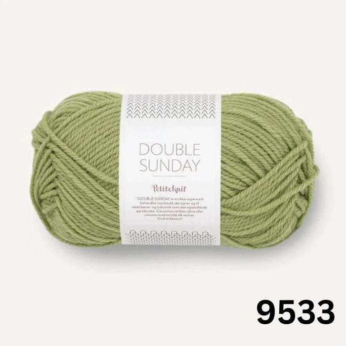 Sille Slipover Knit Kit-Needlecraft Kits-Wild & Woolly Yarns-XSmall-Green Tea (9533)-Wild & Woolly Yarns