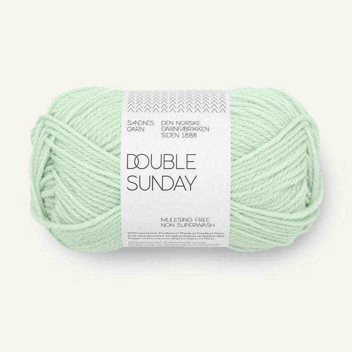 Sandnes Garn Double Sunday 8ply DK Merino Yarn 50g-Yarn-The Ribbon Rose-Mint Green (7911) *NEW*-Wild & Woolly Yarns