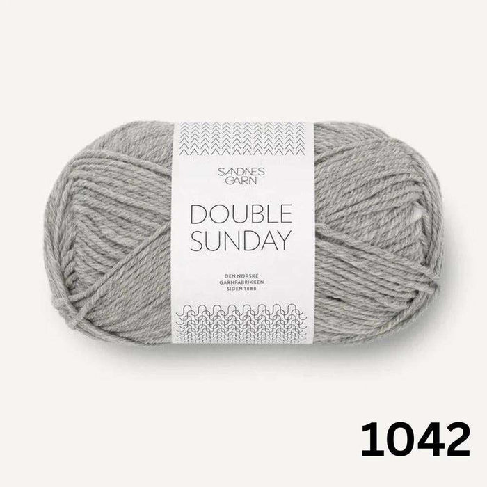 Sille Slipover Knit Kit-Needlecraft Kits-Wild & Woolly Yarns-XSmall-Mottled Grey (1042)-Wild & Woolly Yarns