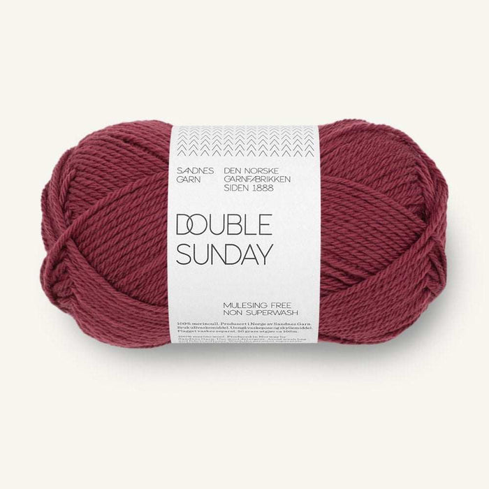 Sandnes Garn Double Sunday 8ply DK Merino Yarn 50g-Yarn-The Ribbon Rose-Rustic Rose (4353) *NEW*-Wild & Woolly Yarns