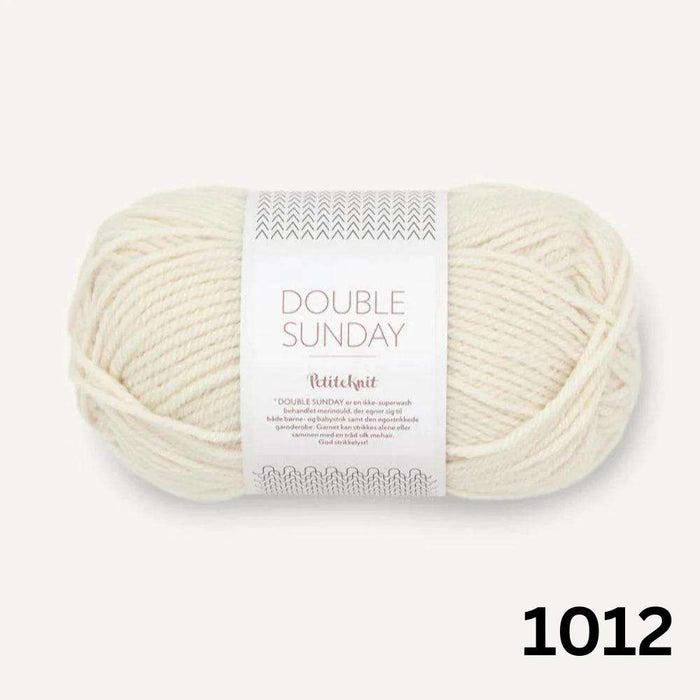 Sille Slipover Knit Kit-Needlecraft Kits-Wild & Woolly Yarns-XSmall-Whipped Cream (1012)-Wild & Woolly Yarns