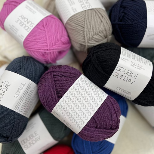 Sandnes Garn Double Sunday 8ply DK Merino Yarn 50g-Yarn-Sandnes Garn-White (1001)-Wild & Woolly Yarns