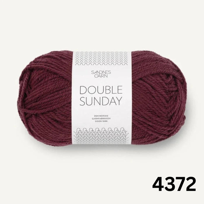 Sandnes Garn Double Sunday - 8ply-Yarn-Sandnes Garn-Deep Burgundy (4372)-Wild & Woolly Yarns