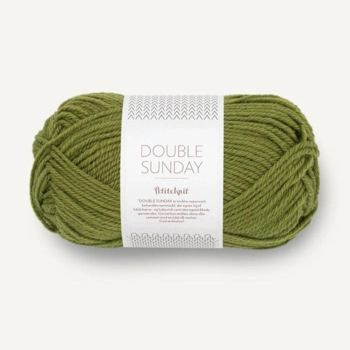 Sandnes Garn Double Sunday - 8ply-Yarn-Sandnes Garn-Matcha (9564)-Wild & Woolly Yarns